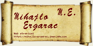Mihajlo Ergarac vizit kartica